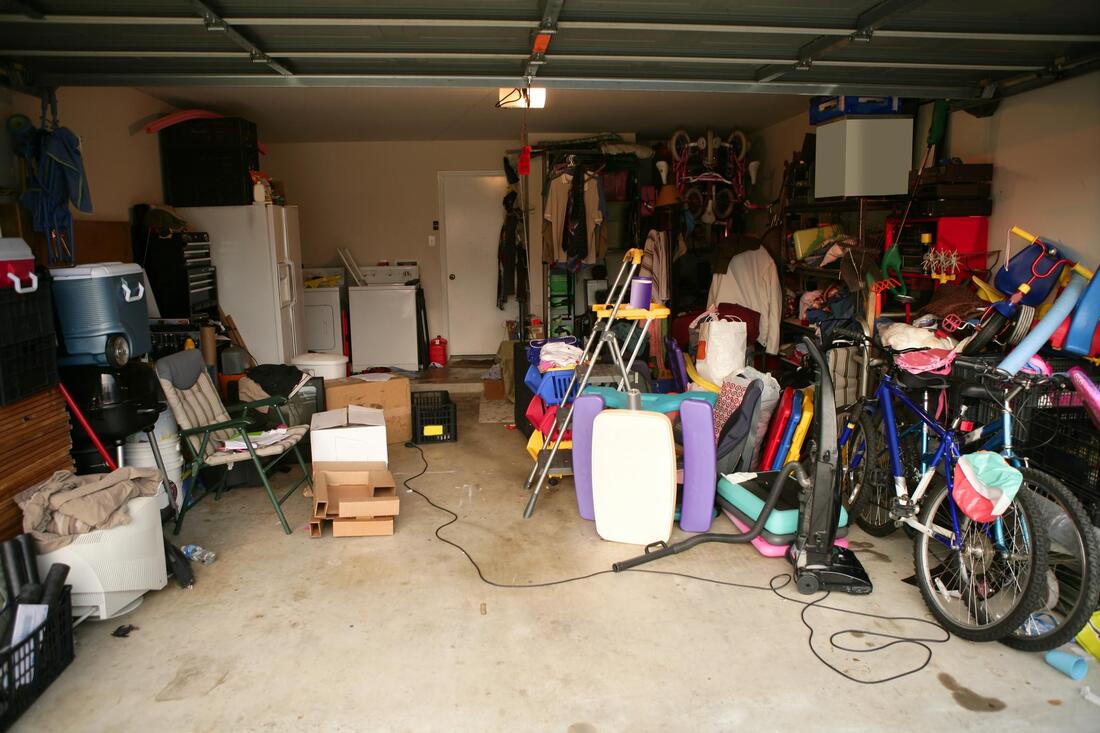a garage full of things